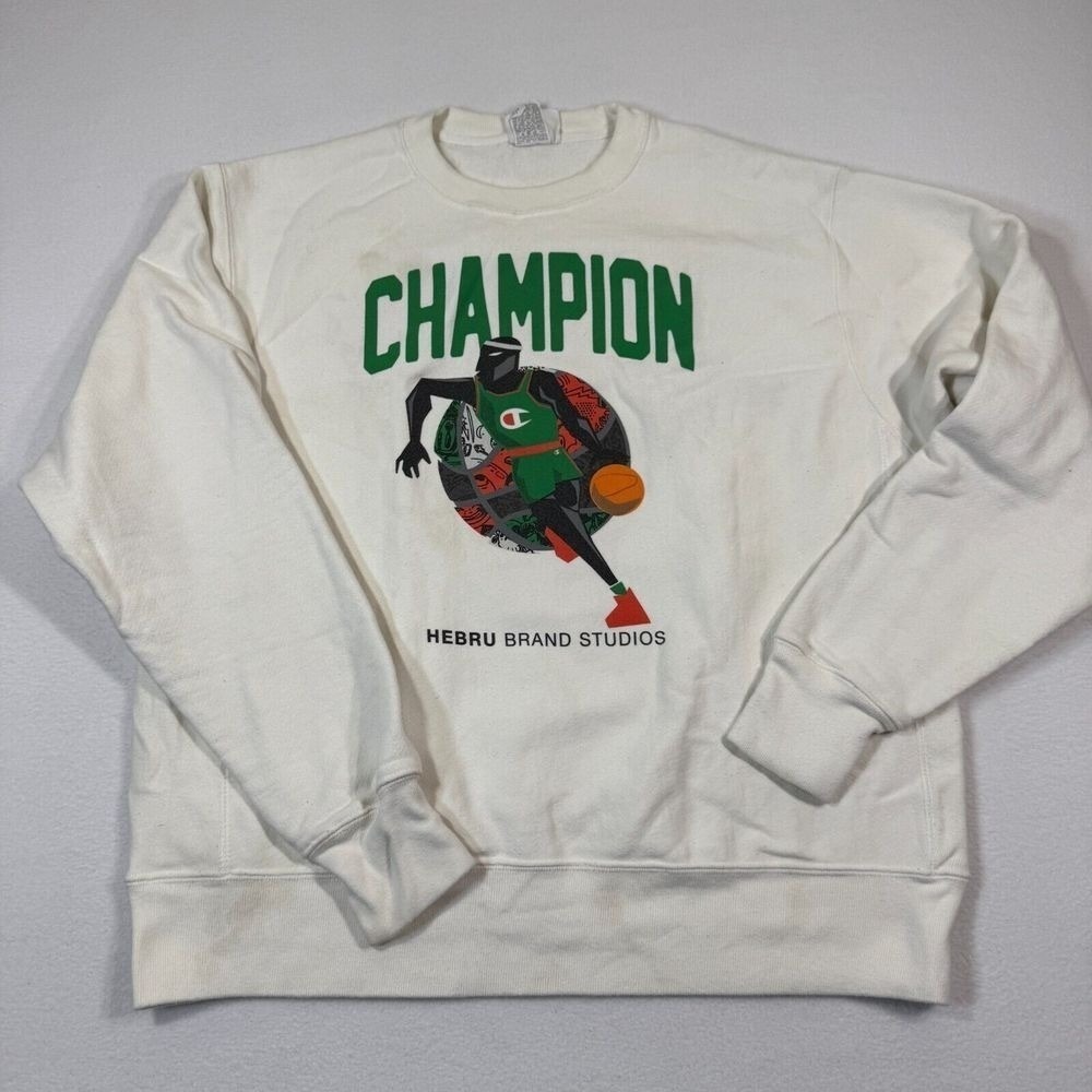 Champion Tan Sweatshirt Hoodie Classic Design